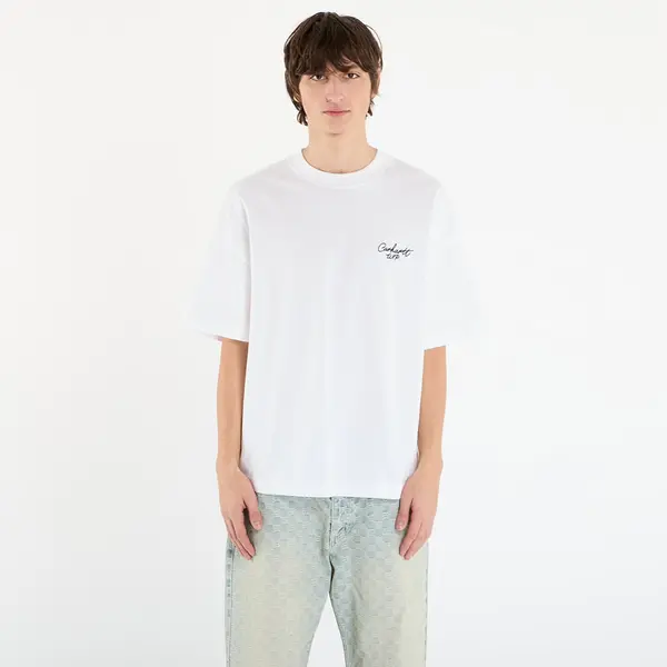Carhartt WIP Тениска Carhartt WIP S/S Signature Script T-Shirt White/ Black S
