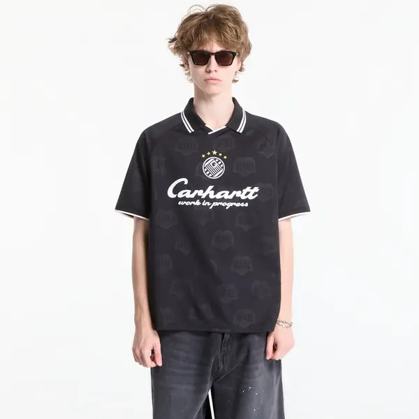 Carhartt WIP Тениска Carhartt WIP S/S Terrace Football T-Shirt UNISEX Heart Train Jacquard, Black L
