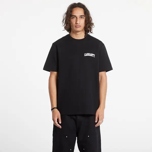 Carhartt WIP Тениска Carhartt WIP S/S University Script T-Shirt Black/ White XS