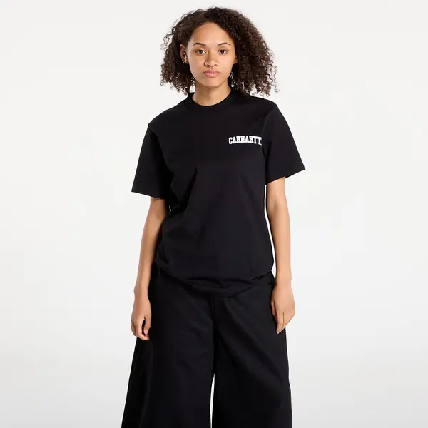 Carhartt WIP Тениска Carhartt WIP S/S University Script T-Shirt UNISEX Black/ White XL