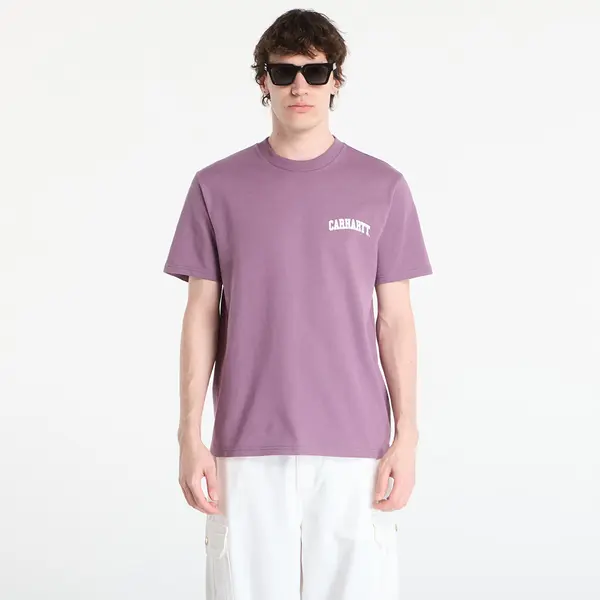 Carhartt WIP Тениска Carhartt WIP S/S University Script T-Shirt UNISEX Phlox/ White S
