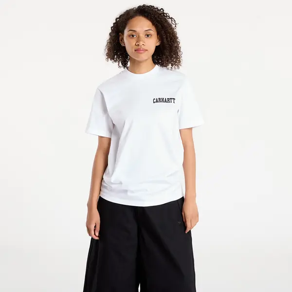Carhartt WIP Тениска Carhartt WIP S/S University Script T-Shirt UNISEX White/ Black XL