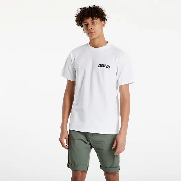 Carhartt WIP Тениска Carhartt WIP S/S University Script T-Shirt White/ Black XS