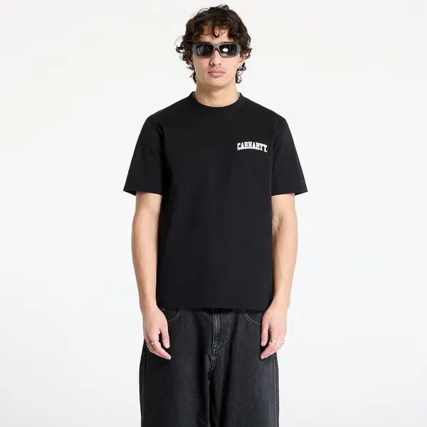 Carhartt WIP Тениска Carhartt WIP University Script Short Sleeve T-Shirt UNISEX Black/ White S