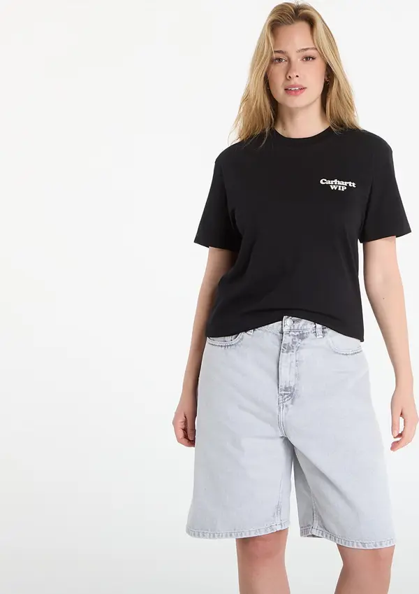 Carhartt WIP Тениска Carhartt WIP W' S/S Spoiled T-Shirt Black M