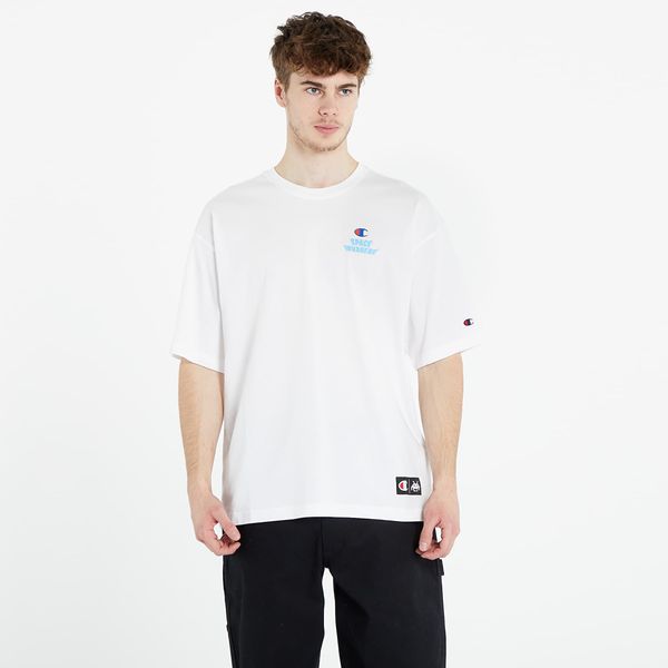 Champion Тениска Champion x Space Invaders Crewneck T-Shirt White M