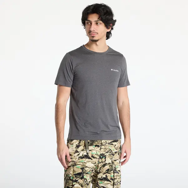 Columbia Тениска Columbia Kwick Hike™ Back Graphic Shortsleeve Tee Black Heather/ Linear View Multi L