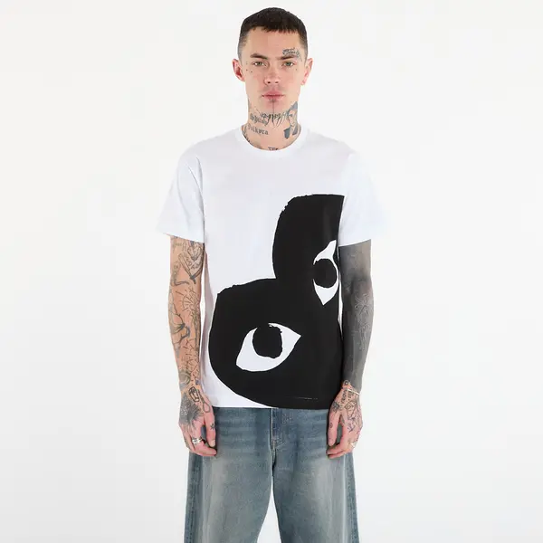 Comme des Garçons PLAY Тениска Comme des Garçons PLAY Black Heart Tee White XXS