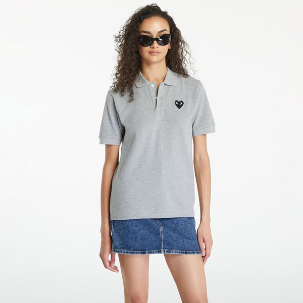 Comme des Garçons PLAY Тениска Comme des Garçons PLAY Emblem Knit Short Sleeve Tee UNISEX Grey L
