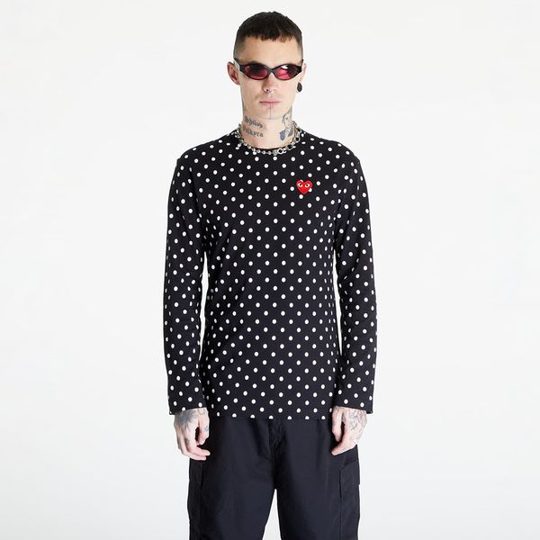 Comme des Garçons PLAY Тениска Comme des Garçons PLAY Heart Logo Long Sleeve Tee UNISEX Black S