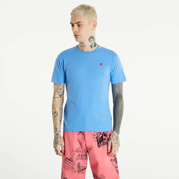 Comme des Garçons PLAY Тениска Comme des Garçons PLAY Heart Logo Tee UNISEX Blue XXS