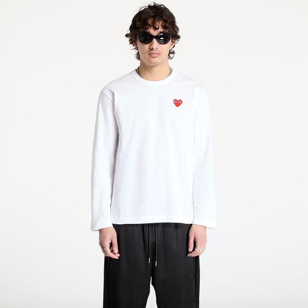 Comme des Garçons PLAY Тениска Comme des Garçons PLAY Long Sleeve Tee UNISEX White XL