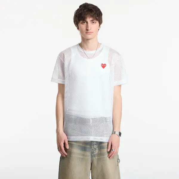 Comme des Garçons PLAY Тениска Comme des Garçons PLAY T-Shirt Red Emblem White S