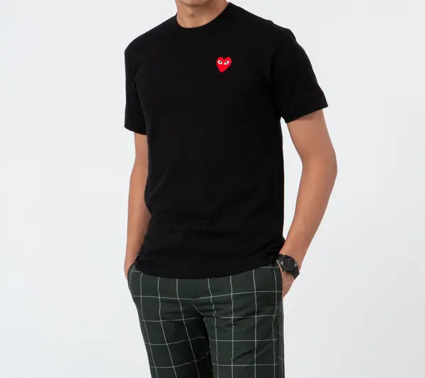 Comme des Garçons PLAY Тениска Comme des Garçons PLAY Tee UNISEX Black XXL