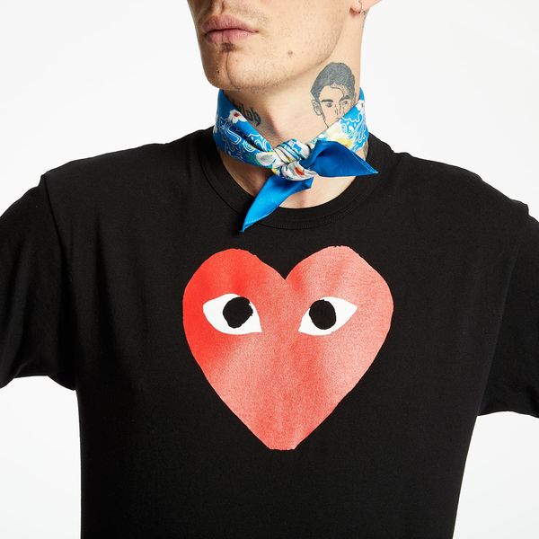 Comme des Garçons PLAY Тениска Comme des Garçons PLAY Tee UNISEX Black XXS