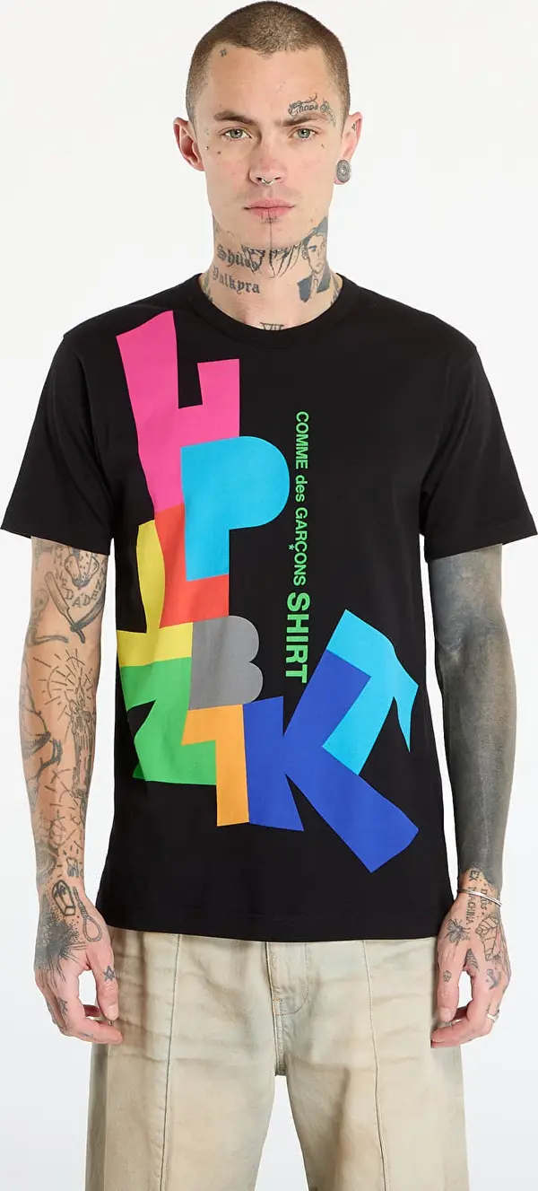 Comme des Garçons SHIRT Тениска Comme des Garçons SHIRT T-Shirt With Graphic Print Black S
