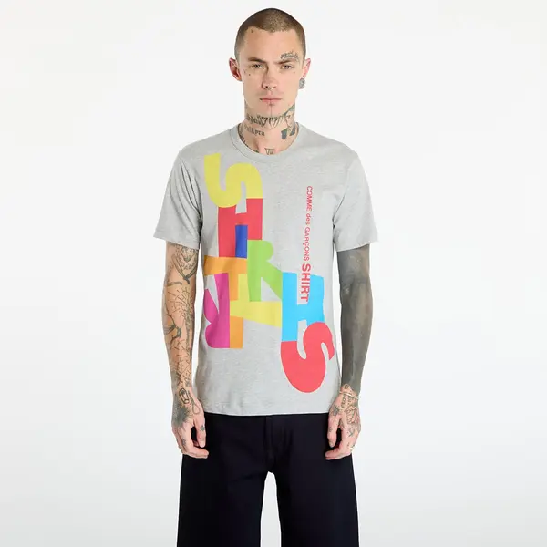 Comme des Garçons SHIRT Тениска Comme des Garçons SHIRT T-Shirt With Graphic Print Top Grey M