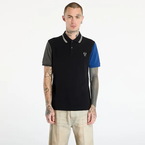 Comme des Garçons SHIRT Тениска Comme des Garçons SHIRT x Fred Perry Polo Knit Black M