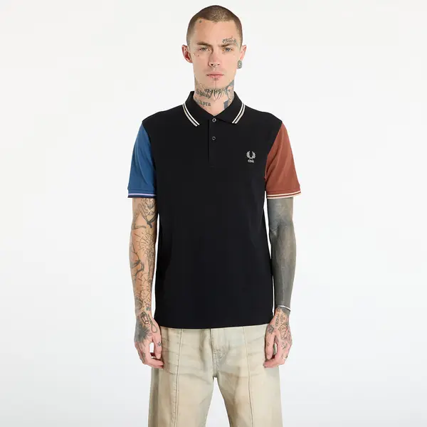 Comme des Garçons SHIRT Тениска Comme des Garçons SHIRT x Fred Perry Polo Knit Black M