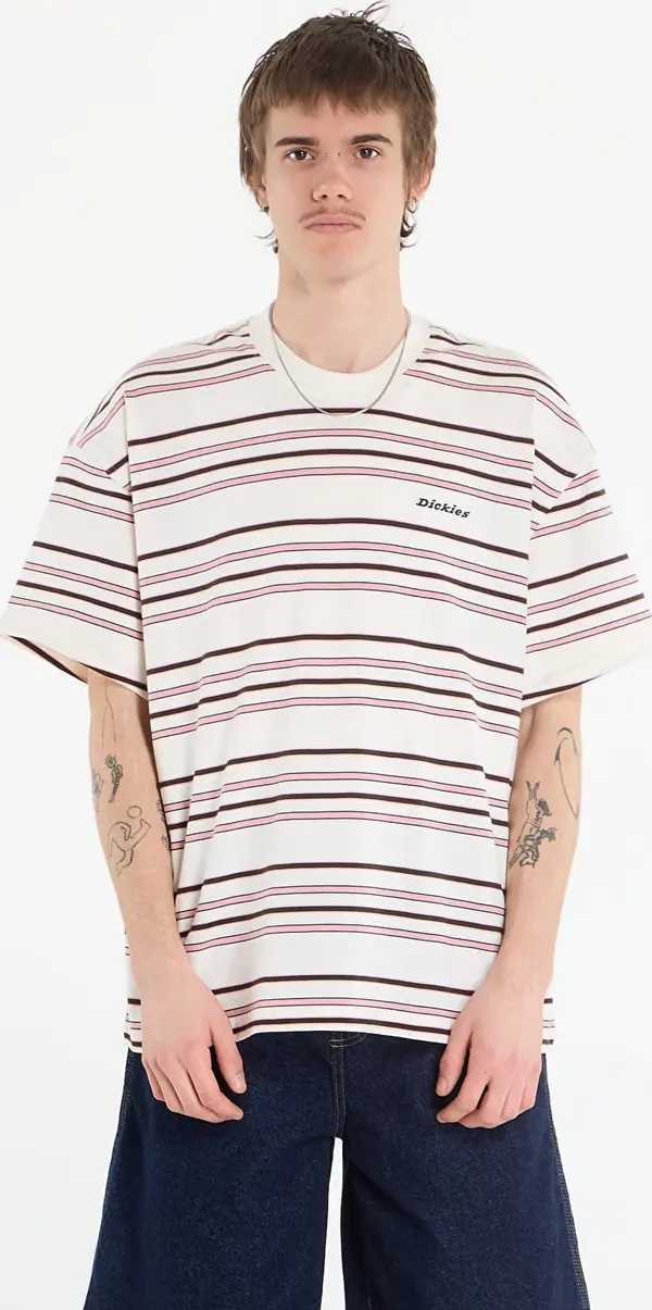 Dickies Тениска Dickies East Liberty Stripe Ss Tee Egret M