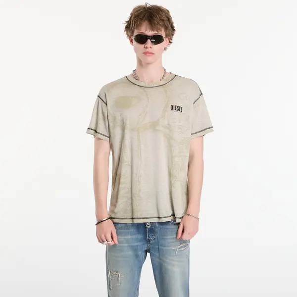 DIESEL Тениска Diesel T-Norm-V15 T-Shirt Light Grey M