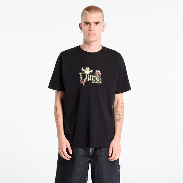 DIME Тениска DIME Classic Fuzzy T-Shirt UNISEX Black S