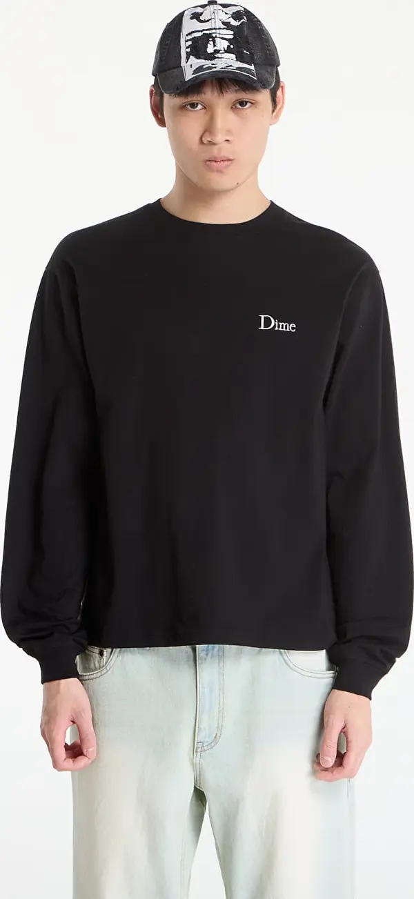 DIME Тениска DIME Classic Small Logo LS T-Shirt UNISEX Black S