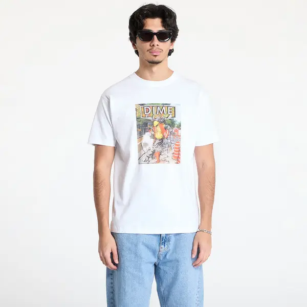 DIME Тениска DIME Pothole T-Shirt UNISEX White S