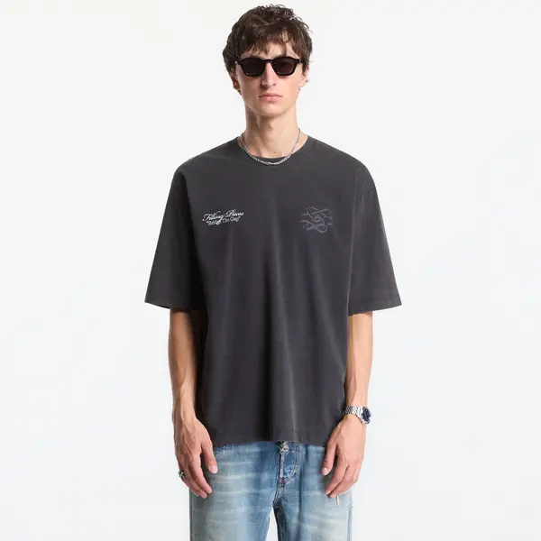 Filling Pieces Тениска Filling Pieces T-Shirt Boxy Bridge The Gap Vintage Black M
