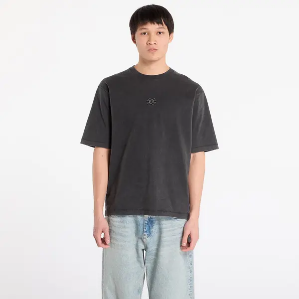 Filling Pieces Тениска Filling Pieces T-Shirt Boxy Embroidered Vintage Black M