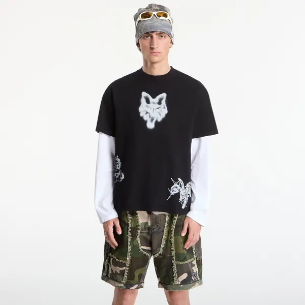 FOX Тениска FOX Airbrushed T-Shirt Black S