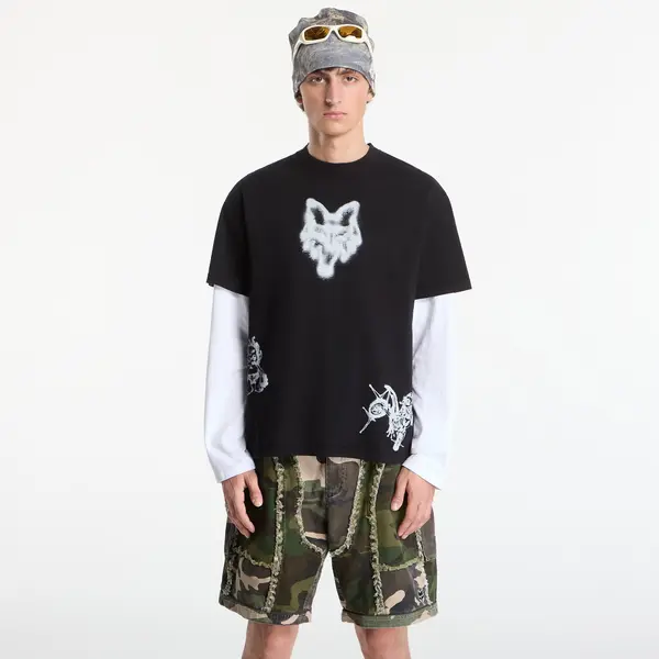 FOX LAB Тениска FOX Airbrushed T-Shirt Black XL