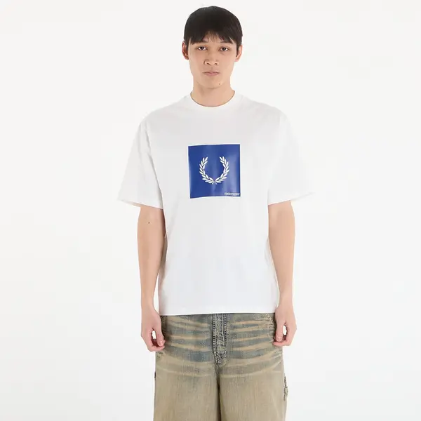 FRED PERRY Тениска FRED PERRY Box Graphic T-Shirt Snow White XL
