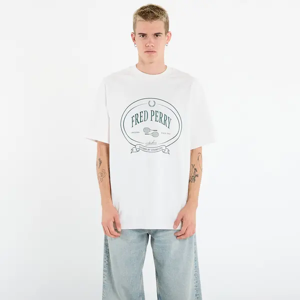 FRED PERRY Тениска FRED PERRY Chosen By Champions T-Shirt Snow White M