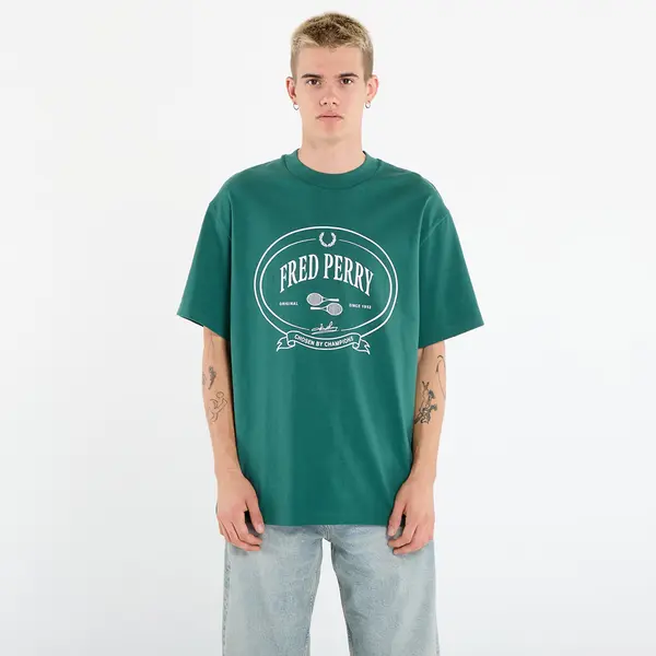 FRED PERRY Тениска FRED PERRY Chosen By Champions T-Shirt Sport Green M