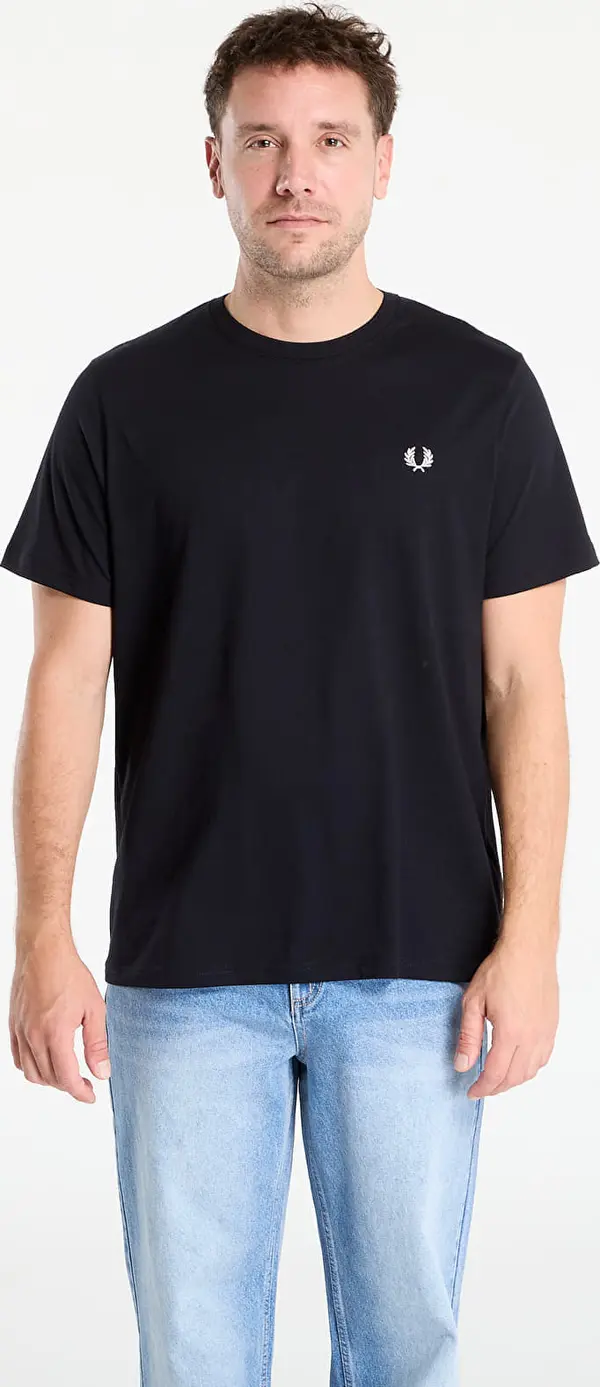 FRED PERRY Тениска FRED PERRY Crew Neck T-Shirt Black XL
