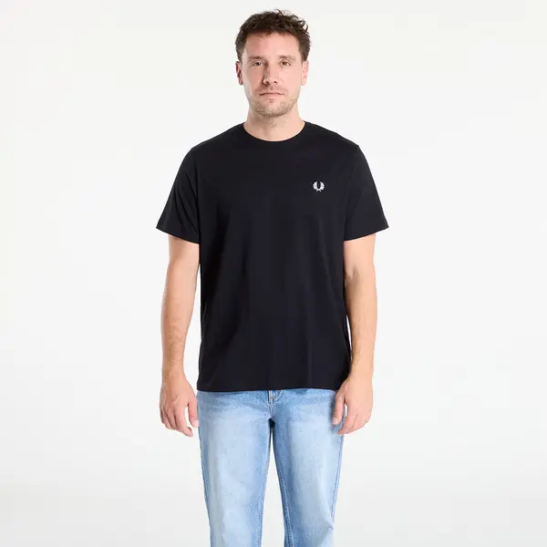 FRED PERRY Тениска FRED PERRY Crew Neck T-Shirt Black XXL