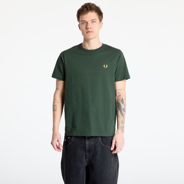 FRED PERRY Тениска FRED PERRY Crew Neck T-Shirt Court Green S