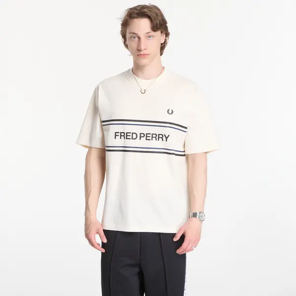 FRED PERRY Тениска Fred Perry Fred Perry Graphic T-Shirt Beige M