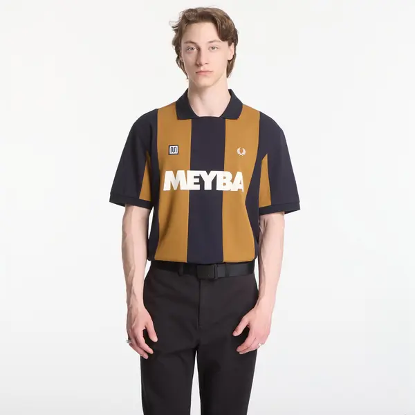 FRED PERRY Тениска Fred Perry Meyba Cut And Sew Polo Shirt Brown XL