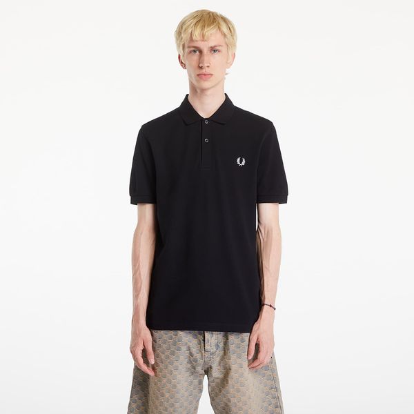 FRED PERRY Тениска FRED PERRY Plain Polo T-Shirt Black L