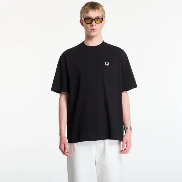 FRED PERRY Тениска Fred Perry Pocket Detail T-Shirt Black XL