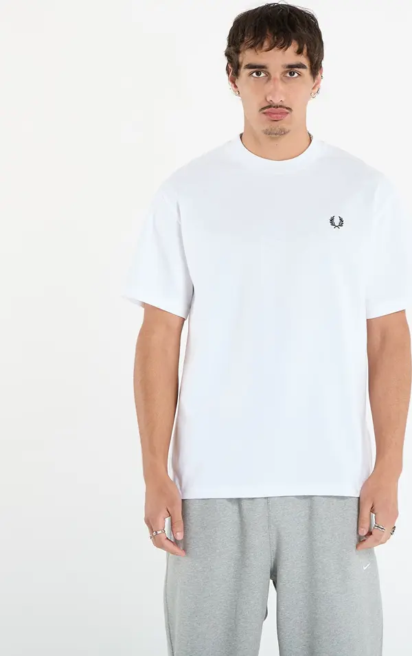 FRED PERRY Тениска FRED PERRY Relaxed T-Shirt White XL