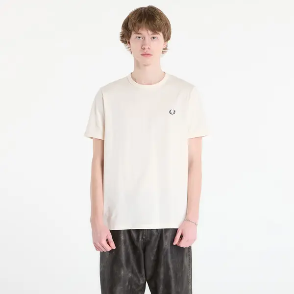FRED PERRY Тениска FRED PERRY Ringer T-Shirt Ecru L