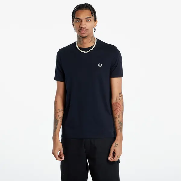 FRED PERRY Тениска FRED PERRY Ringer T-Shirt Navy L