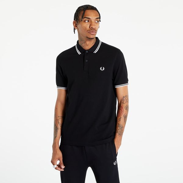 FRED PERRY Тениска Fred Perry Twin Tipped Fred Perry Shirt Black L
