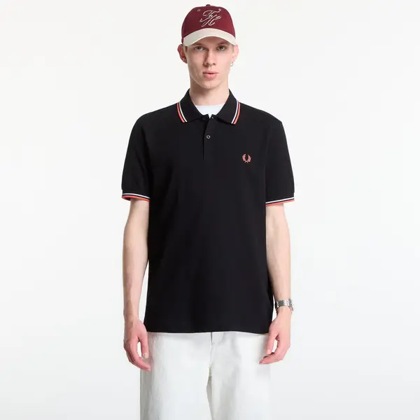 FRED PERRY Тениска Fred Perry Twin Tipped Fred Perry Shirt Black L