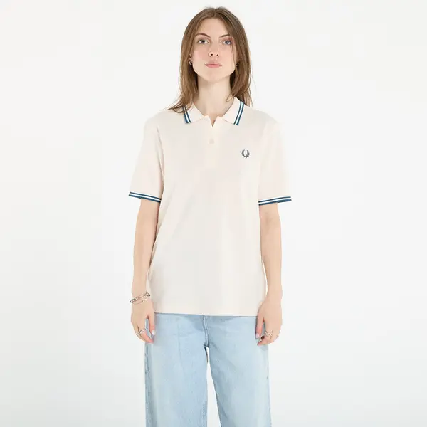 FRED PERRY Тениска FRED PERRY Twin Tipped Fred Perry Shirt Silky Peach/ Dark Petrol 8