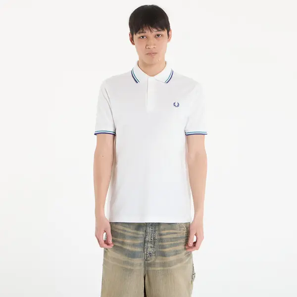 FRED PERRY Тениска FRED PERRY Twin Tipped Fred Perry Shirt Snwh/ Depmn/ Sohec M