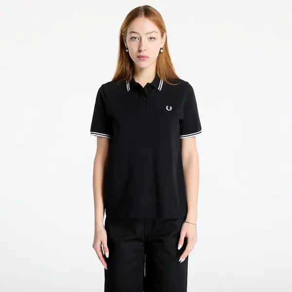 FRED PERRY Тениска FRED PERRY Twin Tipped Polo Shirt Black 38